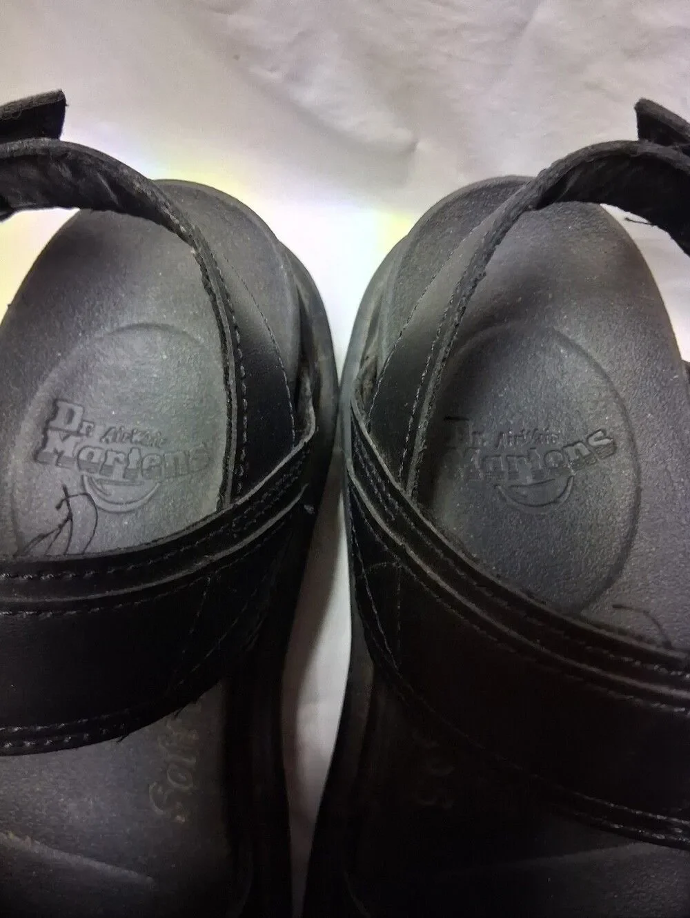 Dr. Martens Voss Women's Black Platform Strap Sandals Size 7 Preowned